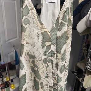 Adrienne Snake Print V-Neck Cami